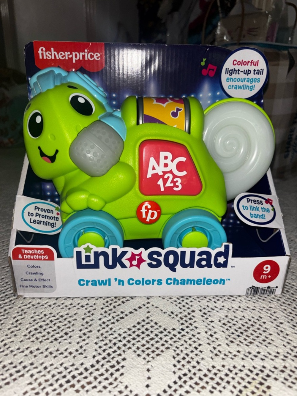 (WT 2026)Fisher-Price Link Squad Crawl 'n Colors Chameleon - Green